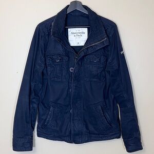 Abercrombie & Fitch Y2K Field Military Style Jacket - Men's Size M - Blue